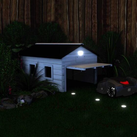 Alternative view of MY ROBOT HOME PLUS, Hvid & Grå med automatisk port og lys