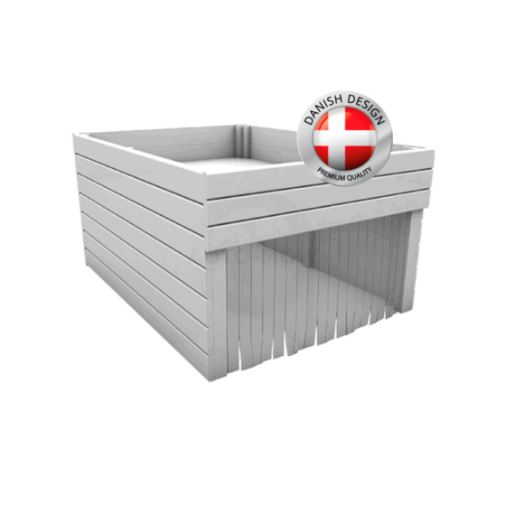 Alternative view of Garage 2in1 - Blomsterkasse Hvid