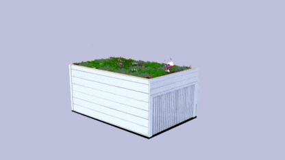Garage 2in1 - Blomsterkasse Hvid - Image 3