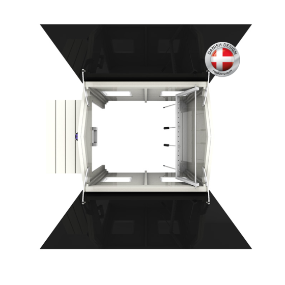 Alternative view of MY ROBOT HOME COMPACT med automatisk port og lys.